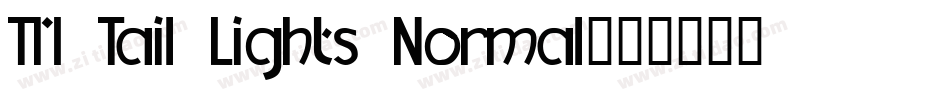 TM Tail Lights Normal字体转换